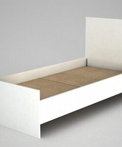 מיטת יחיד לבנה במבצע