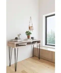 שוולחן קונסולה עם מדף רוחב 90