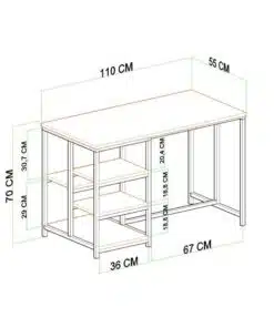 שולחן אי למטבח בזול רוחב 110