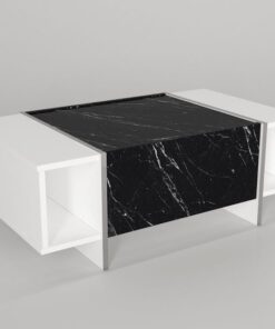 שולחן לסלון במבצע - שחור לבן