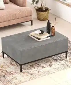 שולחן סלון אפור רוחב 90 סמ