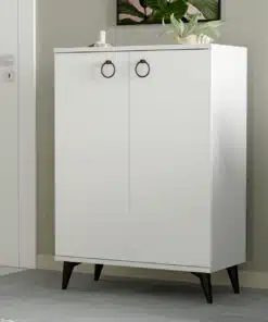 ארונית שירות לבנה