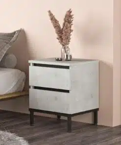 שידת לילה בצע אפור