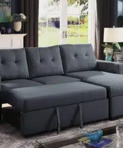 סלון עם שזלונג נפתח למיטה