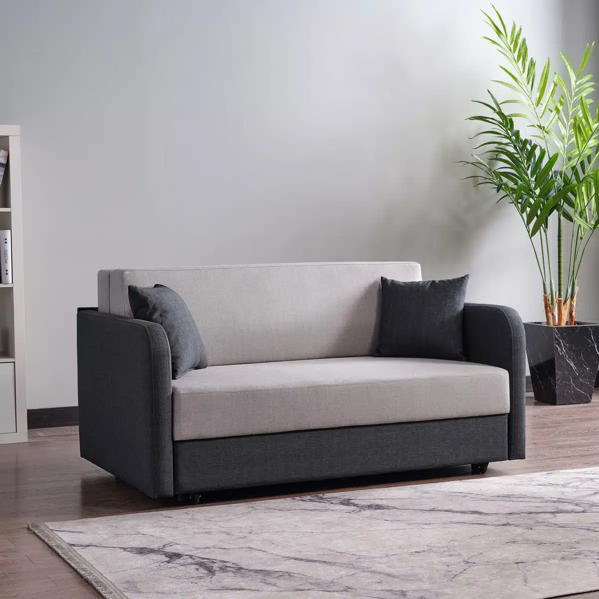 ספה דו מושבית נפתחת מומלצת - ספה נפתחת למיטה זוגית רוחב 140 ס"מ - כל הרהיטים סטייל מאסטר רהיטים - רהיטים איכותיים לבית ולמשרד ספה דו מושבית נפתחת מומלצת