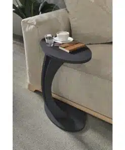 שולחן צד לסלון בצבע אפור