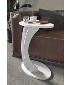 שולחן צד לסלון לבן