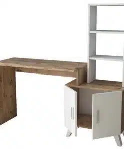 שולחן כתיבה עם ספרייה