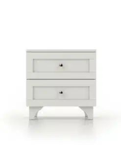 שידת לילה לבנה לחדר שינה