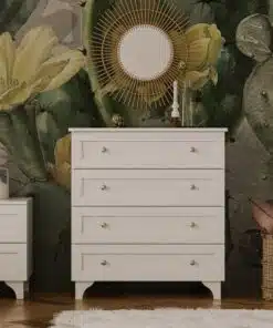 שידת קמודה לבנה