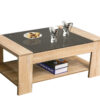 שולחן מלבני לסלון מעץ