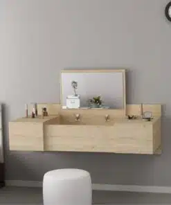 שידת איפור צפה מעץ עם מראה