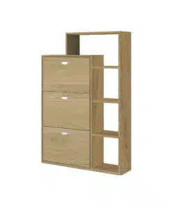 ארון נעליים בגוון עץ אלון