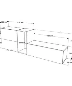 מזנון טלוויזיה צף מעוצב