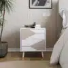 שידת לילה לחדר השינה עם שני מגירות