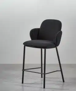 כסא בר יוקרתי ונוח בצבע שחור