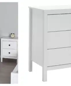 קומודה לבנה עם מגירות