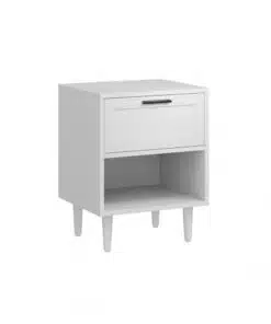 שידת לילה לבנה