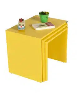 שולחן צד צהוב