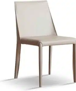 כסאות לפינת אוכל דמוי עור בז