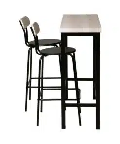 LYDIA שולחן בר מטבח כולל זוג כסאות בר סטייל מאסטר