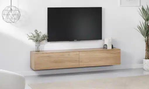 מזנון תלוי בצבע אלון רוחב 160 סמ במבצע