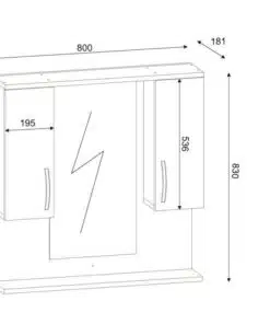 ארון אמבטיה תלוי עם מראה