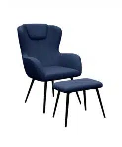 כורסא קלאסית בד כחול