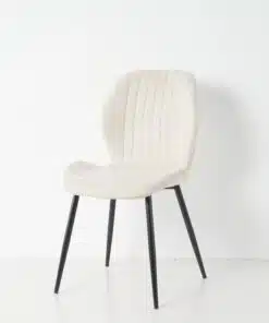 כיסא מעוצב דגם ברוקלין שמנת