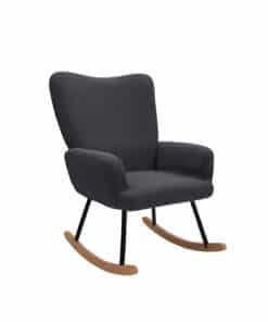 כסא נדנדה אפור מרופד