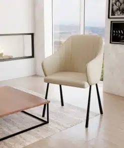כסאות המתנה מעוצבים בבד בז