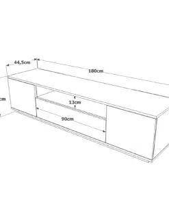 מזנון עם דלתות פתוחות - נוחות גישה מירבית לתכולה - מזנוני טלוויזיה