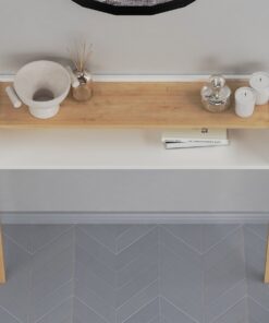 קונסולה מודולרית לקיר עם מדפי אחסון;