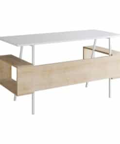 שולחן כתיבה אלון ולבן