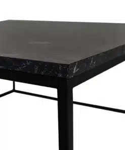 שולחן סלון שחור ושיש