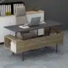 שולחן עבודה מעוצב עם אחסון - שולחן מחשב - שולחן כתיבה