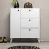 שידת מגירות לבנה לחדר שינה