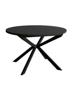 black extendable -dining table