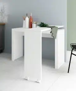 white office desk