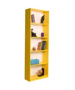 ארון ספרים בצבע צהוב לחדר ילדים