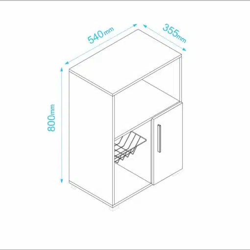 ארון עם נישה למיקרוגל