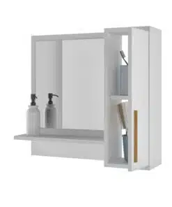 ארונית אמבטיה לבנה