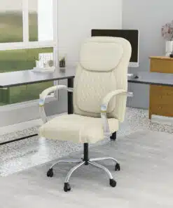כיסא מחשב שמנת