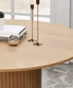 שולחן מעץ עגול לפינת אובל סטייל מאסטר רהיטים