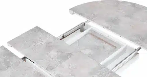 פינת אוכל עגולה דמוי שיש