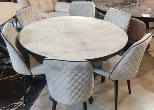פינת אוכל עגולה נפתחת סטייל מאסטר רהיטים
