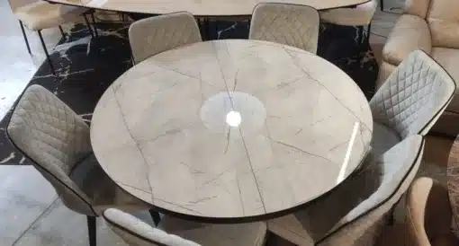 שולחן אוכל עגול זול
