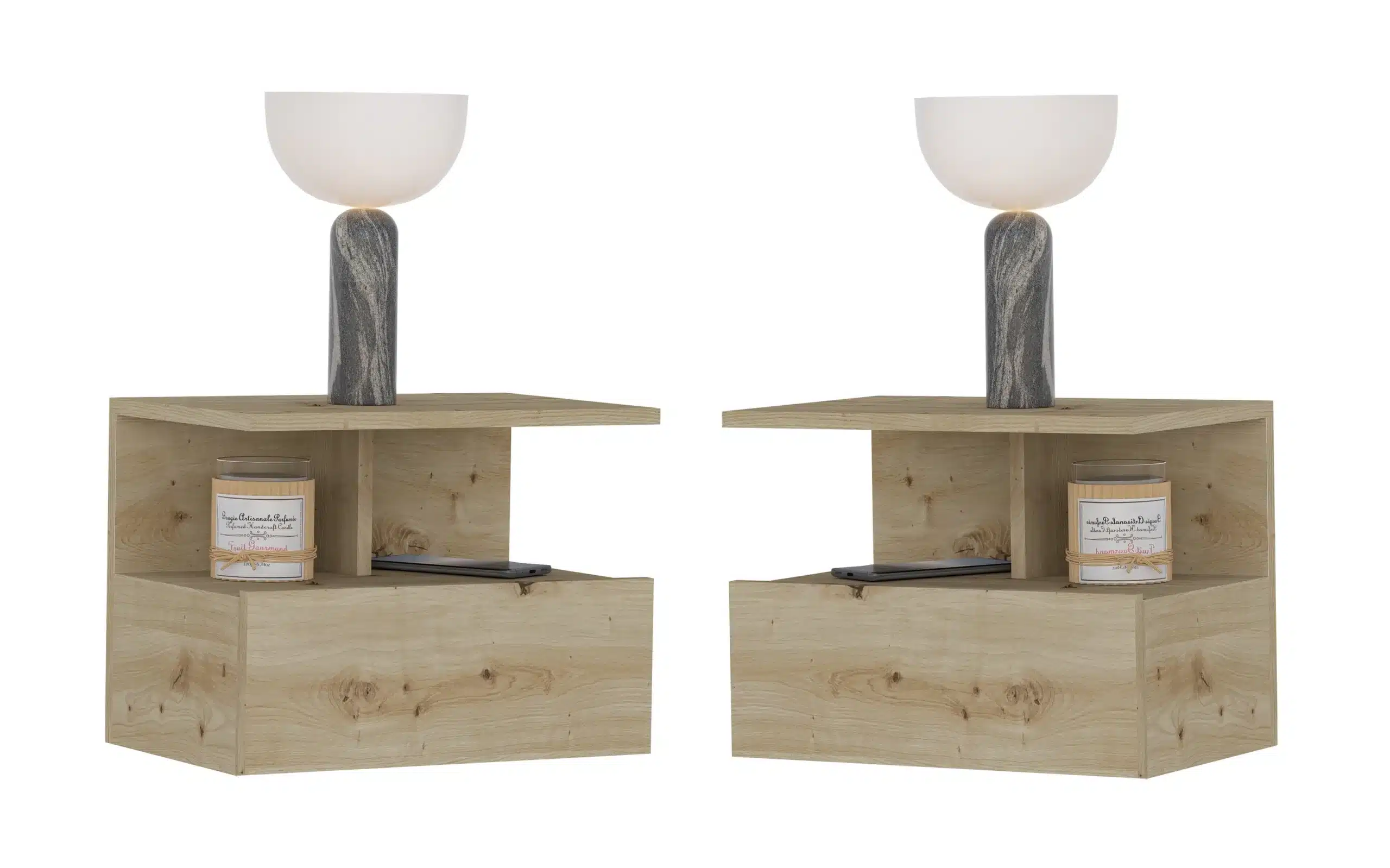 שידת צד תלויה לחדר שינה - שידת לילה תלויה מעוצבת – פתרון אחסון אלגנטי לחדר השינה | שידת צד צפה עם קלאפת אחסון בגוון אלון - שידות לילה סטייל מאסטר רהיטים - רהיטים איכותיים לבית ולמשרד שידת צד תלויה לחדר שינה