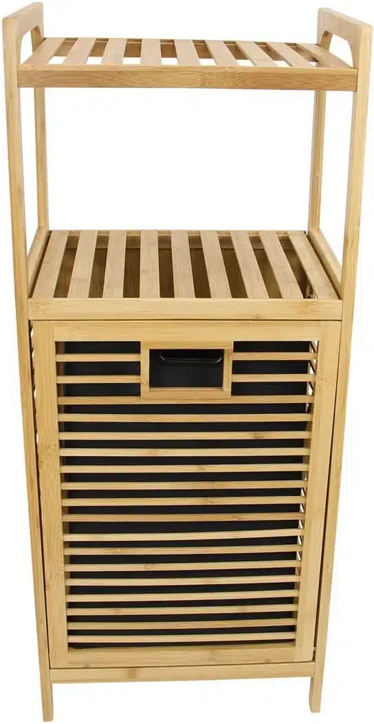 ארון כביסה במבוק סטייל מאסטר רהיטים - ארון כביסה מבמבוק עם סל נשלף – פתרון אחסון רב-תכליתי לאמבטיה - כל הרהיטים סטייל מאסטר רהיטים - רהיטים איכותיים לבית ולמשרד ארון כביסה במבוק סטייל מאסטר רהיטים