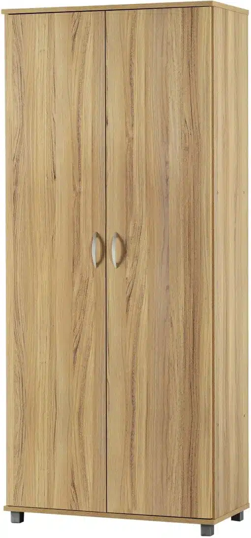 ארון מדפים 2 דלתות מעץ